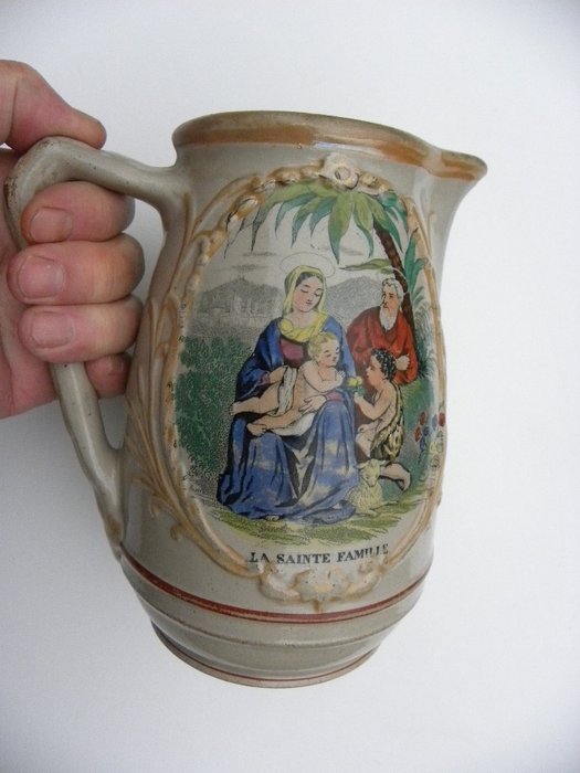 Mouzin Lecat & Cie Nimy - Heilige Familie - Dåse (1) - Keramik