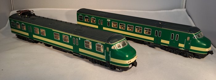 Fleischmann H0 - 90 4472 - Modelltåg (1) - Plan V i grönt utförande, boxnummer 415 - NS