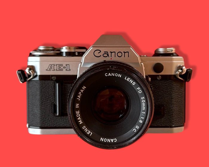 Canon AE-1 FD 50mm F1.8 SC Cámara analógica