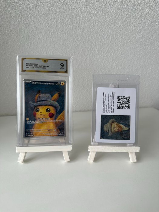 Pokémon - 1 Graded card - Pikachu, Pickachu With Grey Felt Hat #085 - GG 9