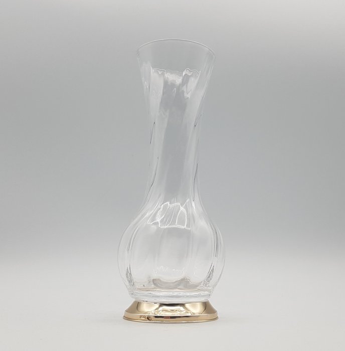 Fiorenzo Lelli - Vaso in Cristallo e Argento 925 Fiorentino - 花瓶 (1)  - 水晶, 銀