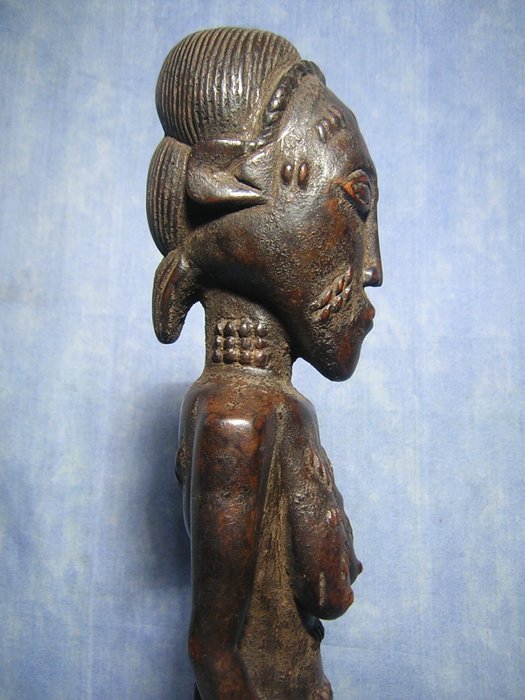 Statuetă - Statuie Waka Sona - 46 cm - Baule - Coasta de Fildeș