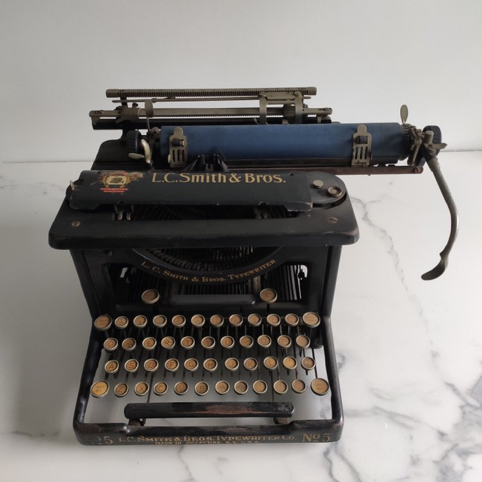 LC Smith 5 - Mașină de scris - Oțel