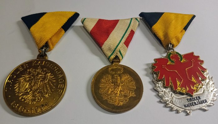 Αυστρία - K&K Tyrolean Jaeger Regiment "Kaiserjäger" - Αναμνηστικό μετάλλιο - Tiroler Kaiserjäger Abzeichen und Medaillen