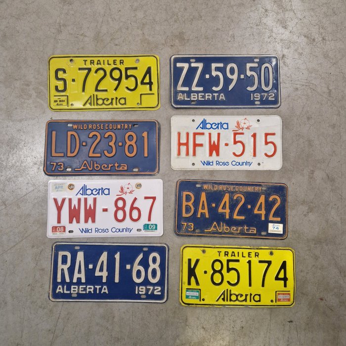 Number plate (8) - canada - nummerplaten - 1970-1980