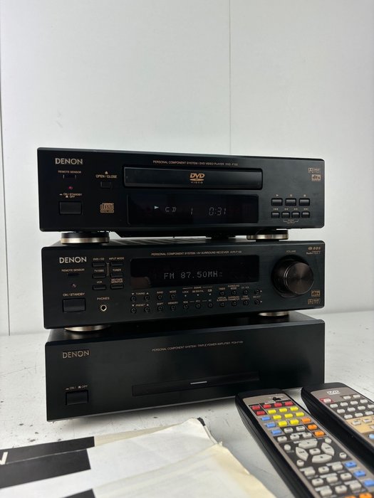 Denon - POA-F100 Power Amp - AVR-F100 Pre Amp - DVD-F100 CD/DVD-afspiller Stereoanlæg - Flere modeller
