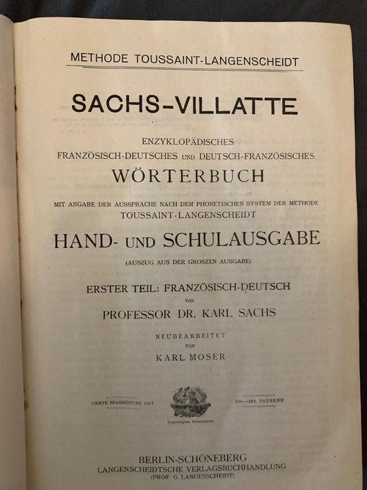Charles sachs - Sachs villatte - 1911-1917