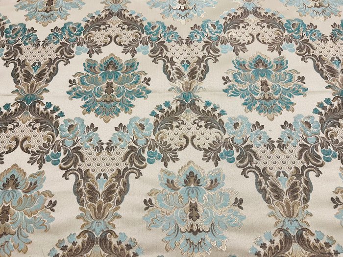 Precious San Leucio fabric in Lampasso upholstery silk - Upholstery fabric