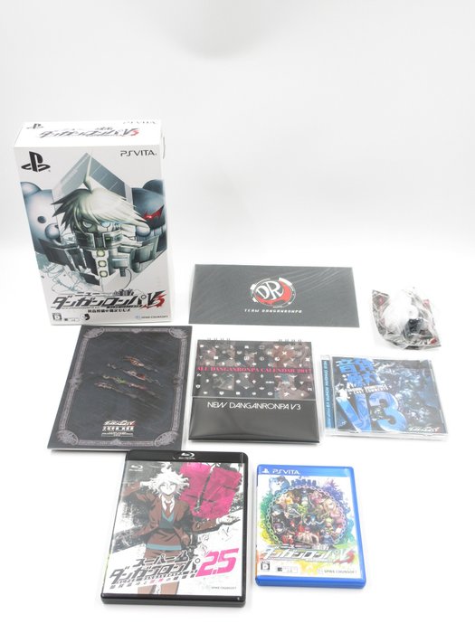 Spike Chunsoft - Danganronpa ダンガンロンパ V3 Limited Edition Box Soundtrack Blu-ray Calendar set Japan - PlayStation Vita (PS VITA) - 電動遊戲套裝 (1) - 帶原裝盒