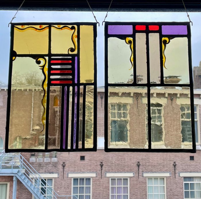 Glas-in-loodraam (2) - 1980-1990 