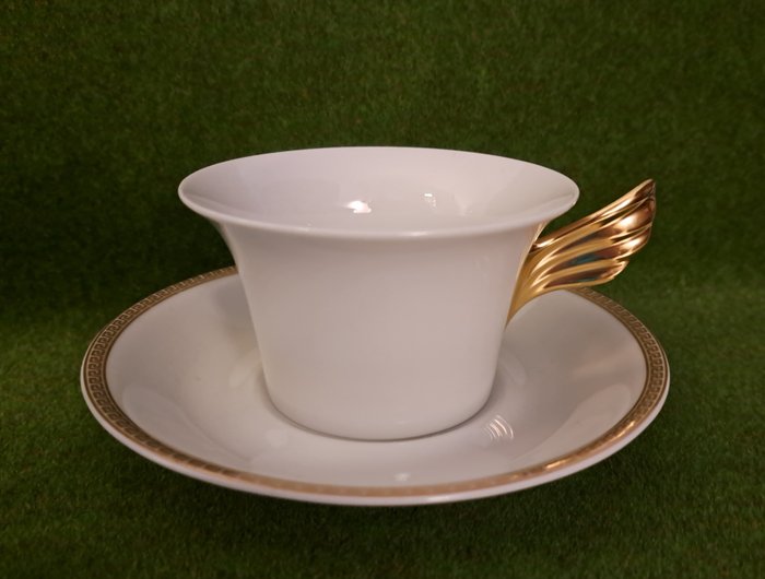 Rosenthal Gianni Versace - 茶杯 - Teetasse 0,22L Médaillon Méandre d'Or Ikarus - 瓷器