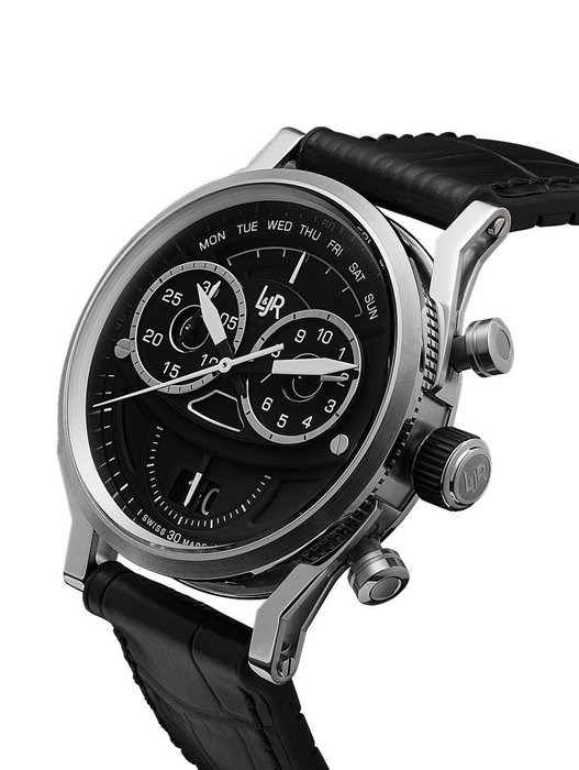 L&JR - No Reserve Price - Men - Chronograph Day and Date Black S1502 "NO RESERVE PRICE"