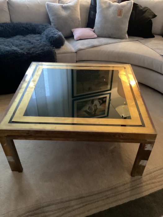 中心桌 (1) - 玻璃, 黄铜