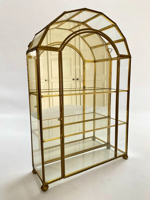 展示櫃 - 玻璃, 黃銅, 鏡面玻璃
