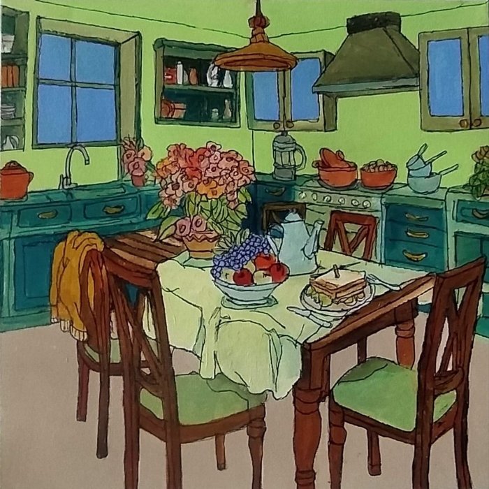Betty Rullo (1955) - La cucina verde