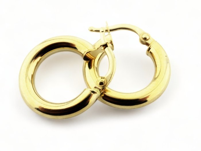 No Reserve Price - Hoop earrings - 18 kt. Yellow gold 