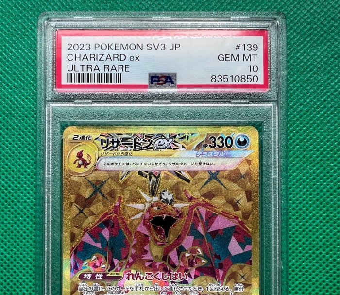 Pokémon - 1 Graded card - Charizard - PSA 10