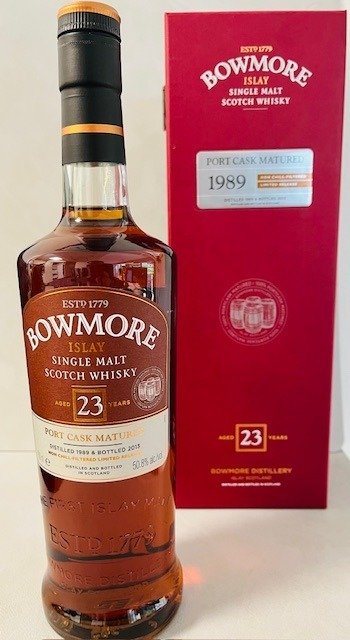 Bowmore 1989 23 years old - Port Cask Matured - Original bottling  - b. 2018  - 700ml