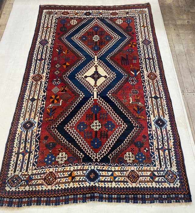 Stupendo tappeto persiano Kashkuli Ghashghai - Tappeto - 247 cm - 153 cm