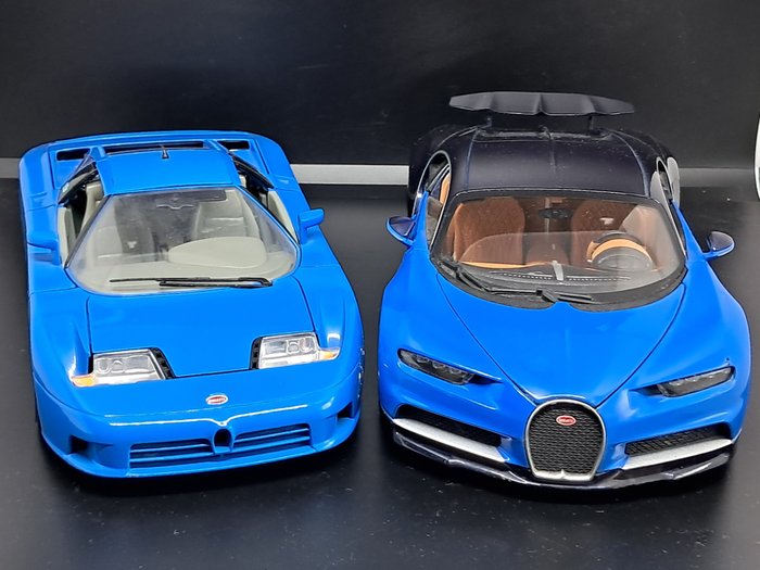 Bburago 1:18 - 2 - 模型跑车 - Bugatti Chiron, en EB 110.