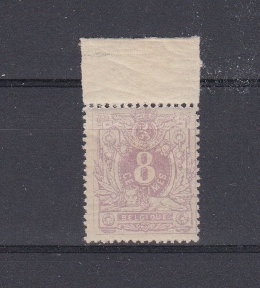 Belgia 1870 - 8 ct - OBP 29, goede centrage  met prachtige gom