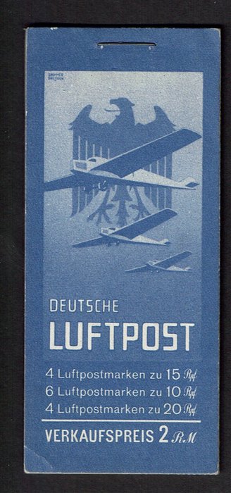 Tyske Kejserrige 1931 - Luftposthæfte Michel MH 20 1931
