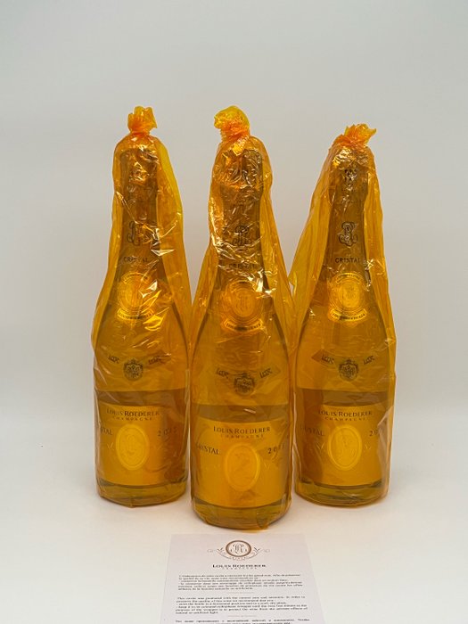 2015 Louis Roederer, Louis Roederer, Cristal - 香檳 Brut - 3 瓶 (0.75L)