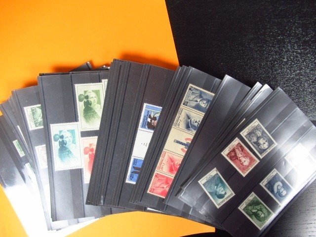 France  - collection de série de  timbres