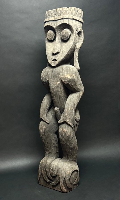 Figurine d'ancêtre - 90,5 cm - 14,6 KG - Hampatong - Modang Dayak - Kalimantan - Indonésie