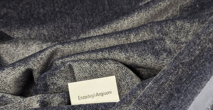 	 Pregiata lana d'arredo esclusiva Enzo degli Angiuoni - 435 x 135 cm - - Upholstery fabric