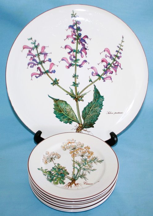 Villeroy & Boch Vintage - Gebak/taartset (7) - Botanica - Vitro-porselein