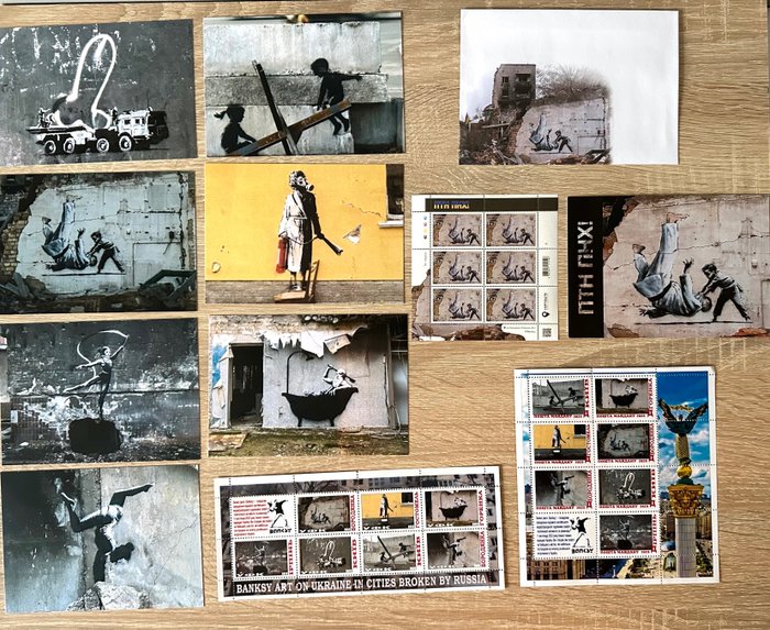 Ucrânia - Banksy (1974) - Postal - 2023-2023