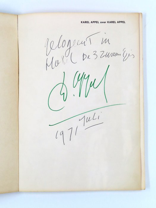 Signed; Karel Appel - Karel Appel over Karel Appel - 1971