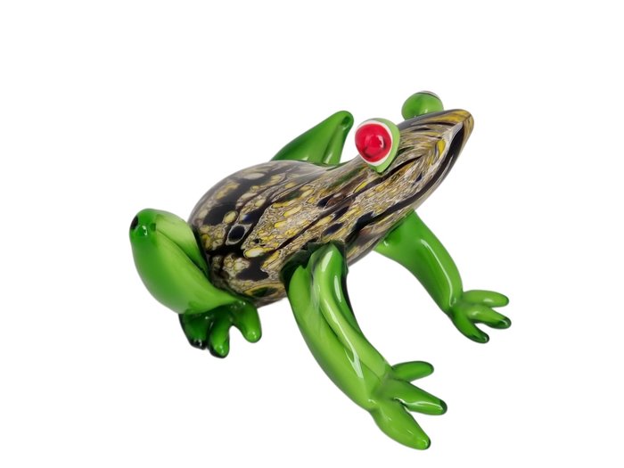 雕像 - A cute frog - 玻璃