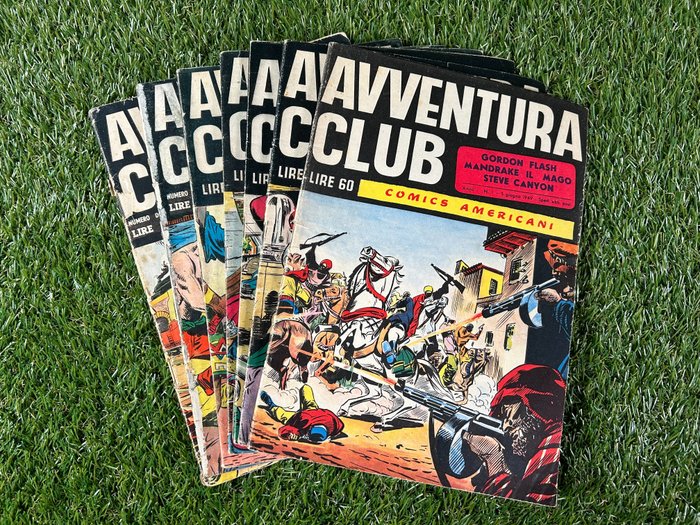 Avventura Club nn 1/7 cpl - serie completa - 7 Album - Prima ediție - 1949