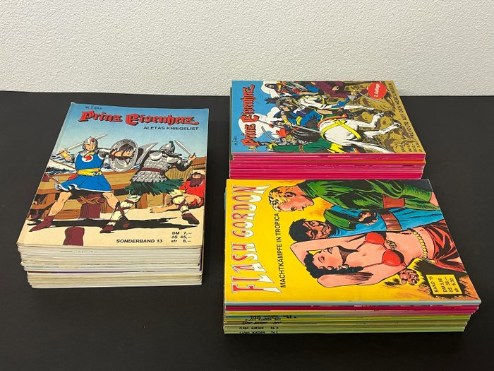Prinz Eisenherz (Br) Sonderband 1 - 16   -  Flash Gordon (Br) 1 - 15 - Prinz Eisenherz (Br) 7 - 23, 26, 27, 28 (2. Auflage) - 50 Comic - Erstausgabe - 1970/1986