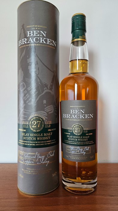Ben Bracken 27 years old - Islay Single Malt - Original bottling  - b. 1990年代 - 70厘升