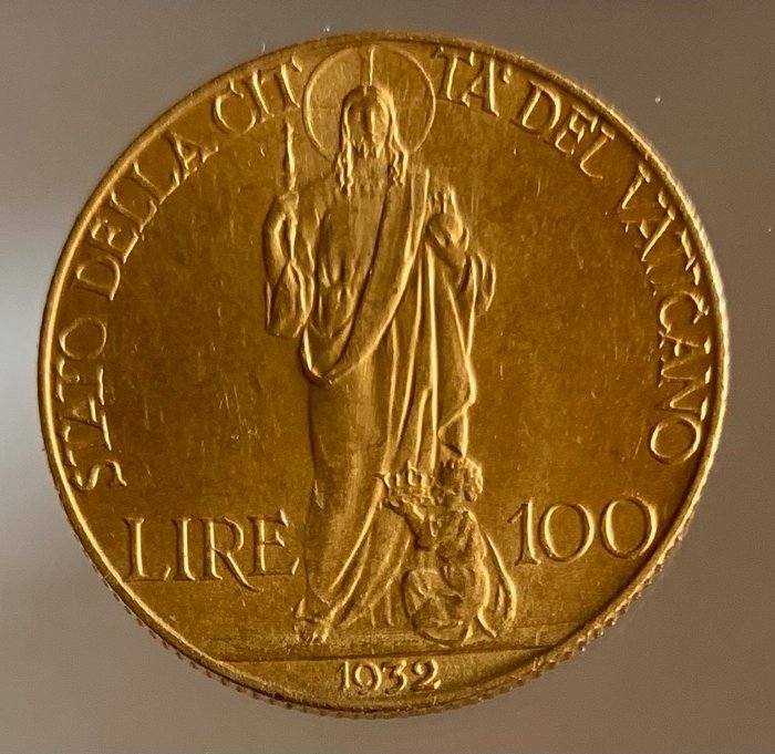 Watykan. Pio XI (1929-1939). 100 Lire 1932  XI