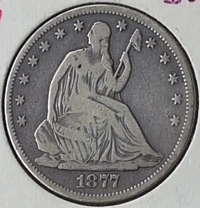 Ηνωμένες Πολιτείες. Seated Liberty Half Dollar 1877-S