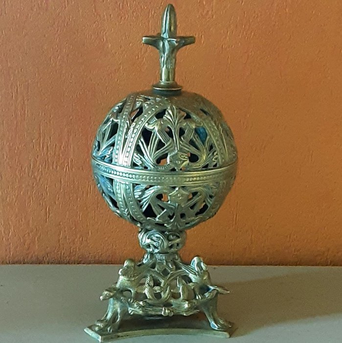Censer, Incense burner - Brass, Bronze - First half 20th century