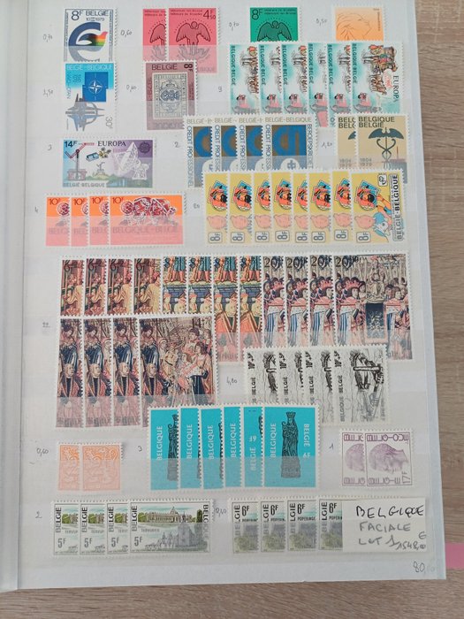 Belgium  - Lot of Facial Stamps in BEF 15337, i.e. 380€ MNH**