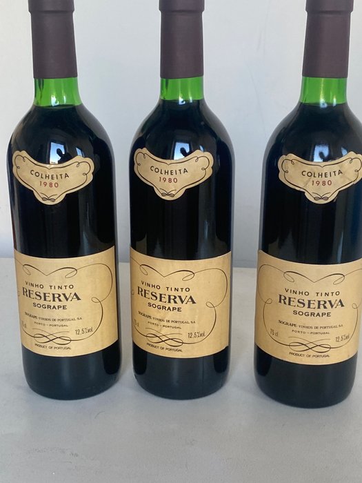 1980 Sogrape Vinhos - Douro Reserva - 3 Bottles (0.75L)