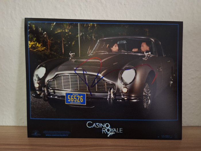James Bond 007: Casino Royale - Daniel Craig as 007 - with his Aston Martin DB5 - signed photo with bbc holographic COA