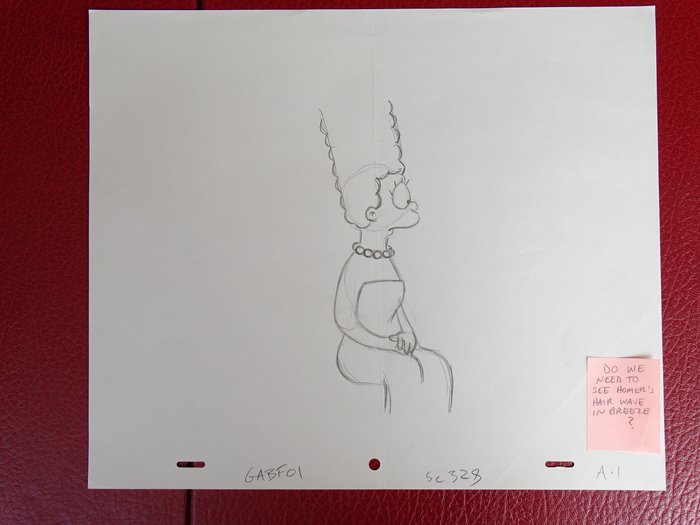 Matt Groening - 1 Original drawing - The Simpsons - Marge Simpson