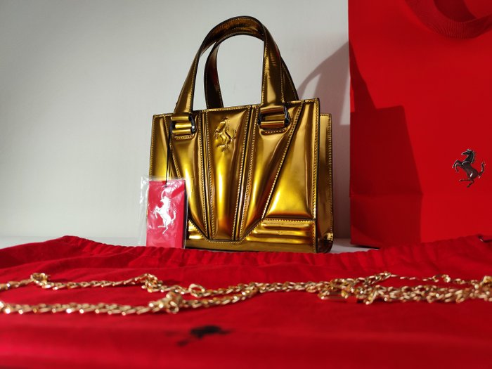 Bag - Ferrari - Sac à main en cuir lady Ferrari Luxe haute couture - 2023