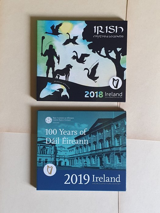Irlanda. Year Set (FDC) 2018/2019 (2 sets)
