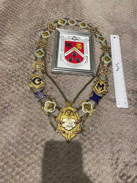 英国 - 纪念奖章 - Crest Regalia Reg 1128 - 1973