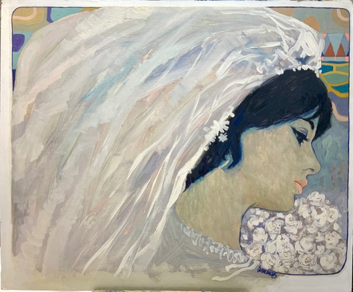 Fernández, Fernando - 1 original painting - Romance - The Bride - 1976