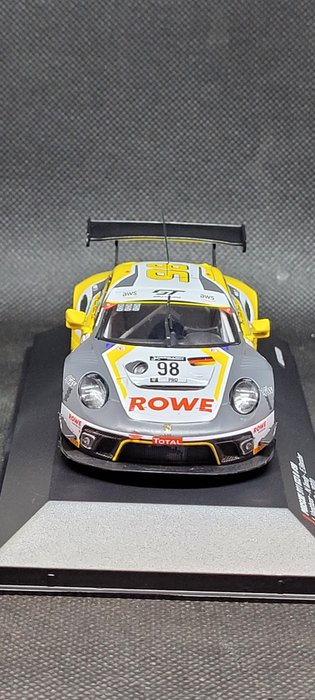 IXO 1:43 - 1 - Voiture miniature - Porsche 911 GT3 R #98 Winner 24h SPA - Pilotes : Vanthoor, Tandy, Bamber - Édition limitée. Série