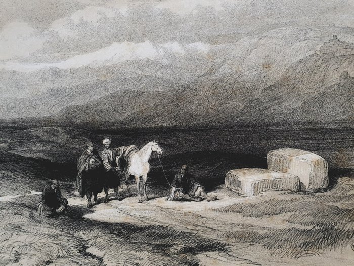 中東, 地圖 - 黎巴嫩/塞拉普塔; David Roberts / Louis Haghe - Serapta - 1821-1850